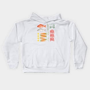 Meat Flat Lay Kids Hoodie